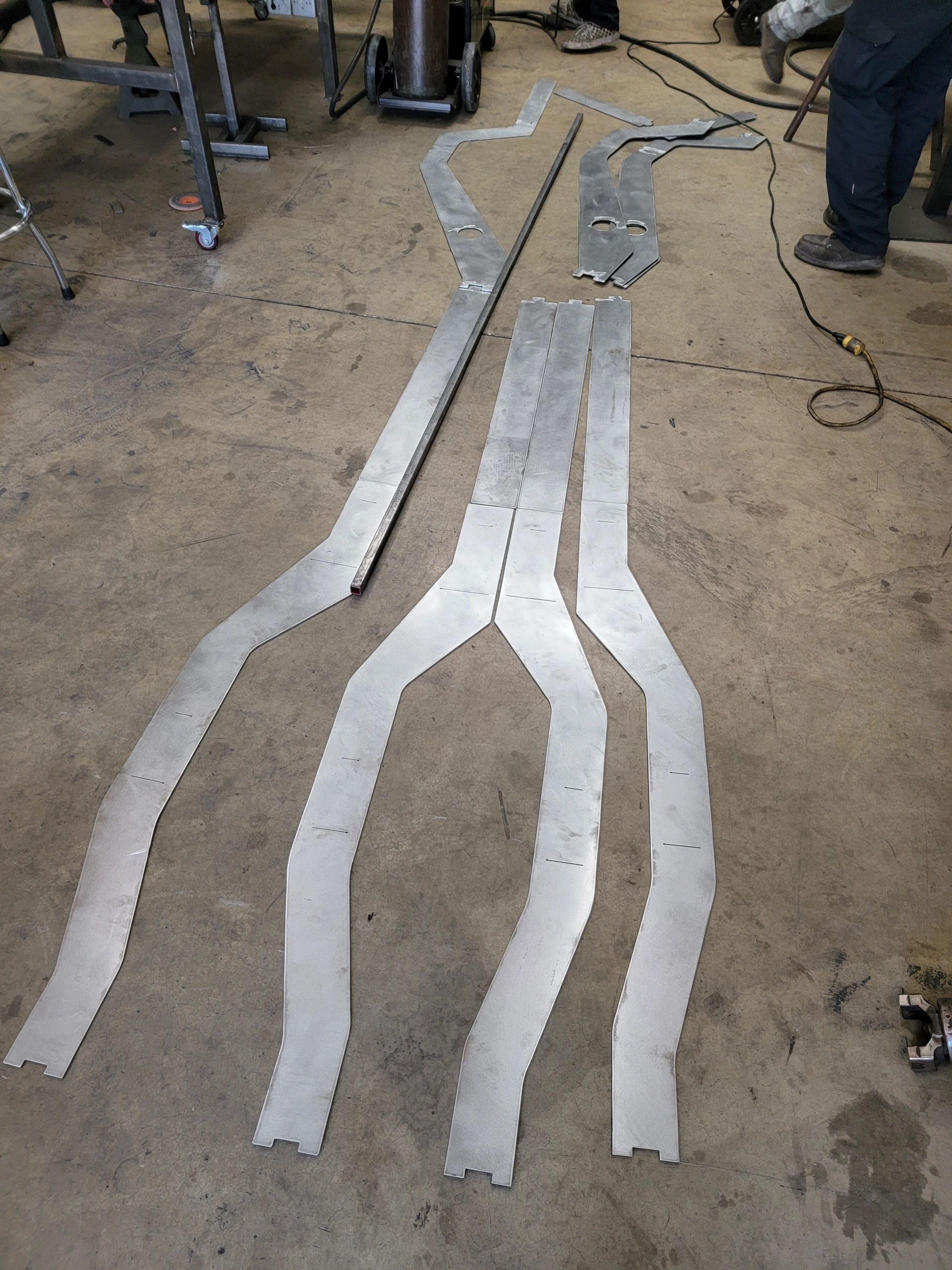 Custom chassis frame rails assembled Ikon Industries Ontario CA