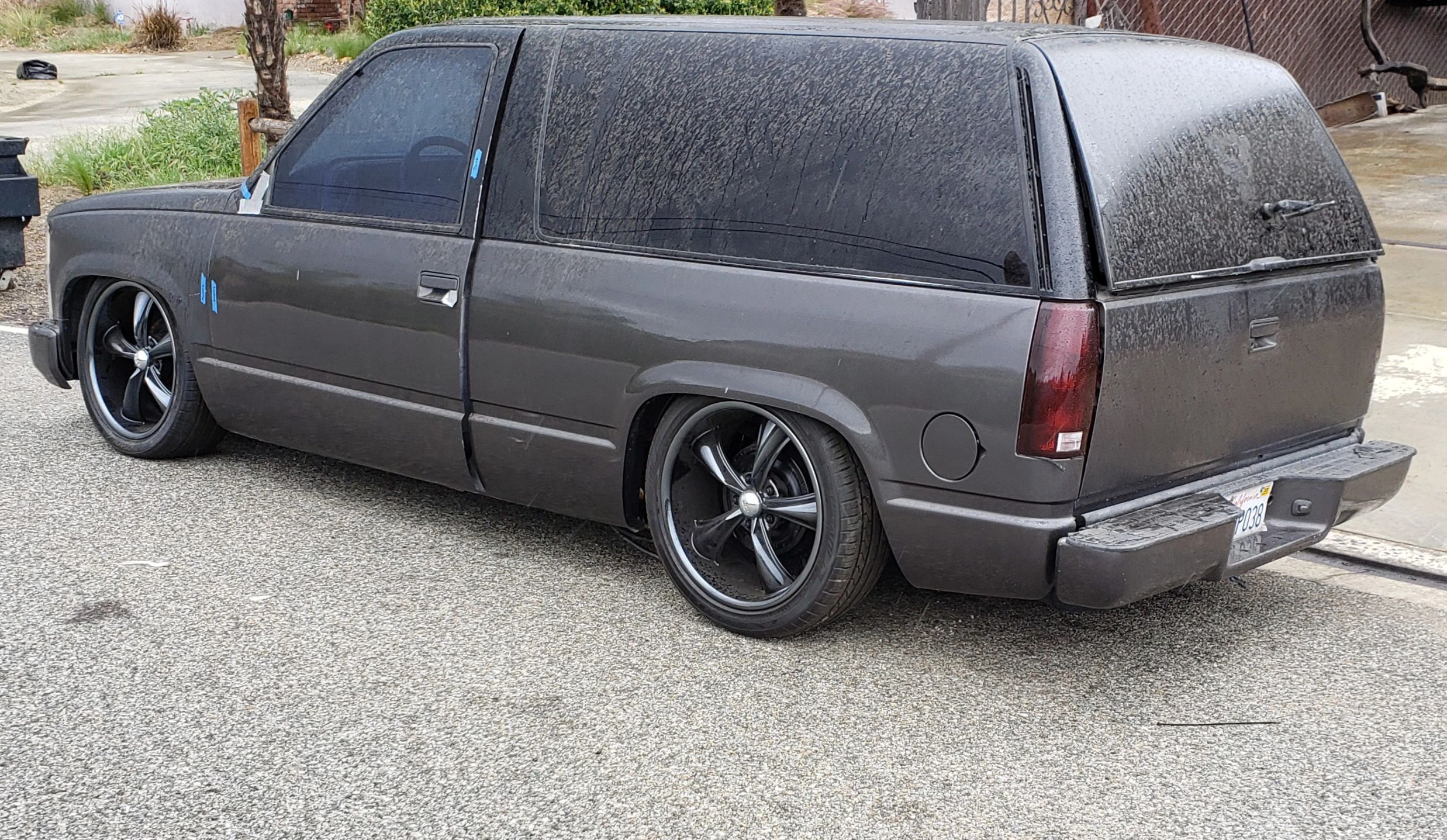 Bagged truck in shop Ikon Industries Ontario CA